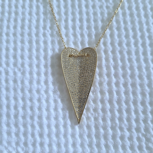 Mary Louise Designs Elongated Heart❤ Slider Pendant Necklace - Picture 13 of 16